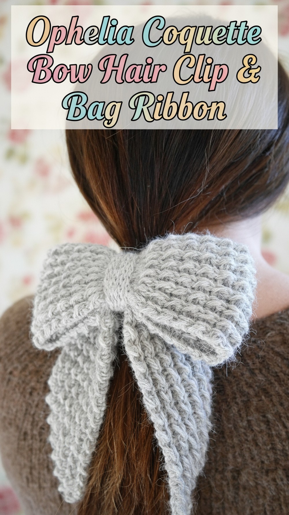 Ophelia Coquette Bow Hair Clip & Bag Ribbon