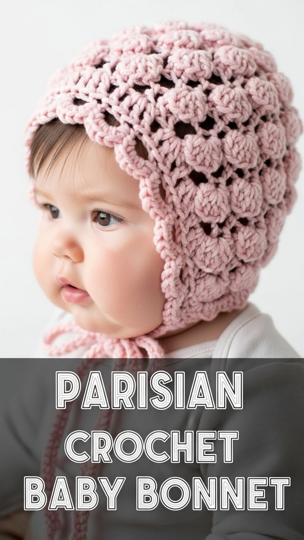 Parisian Crochet Baby Bonnet