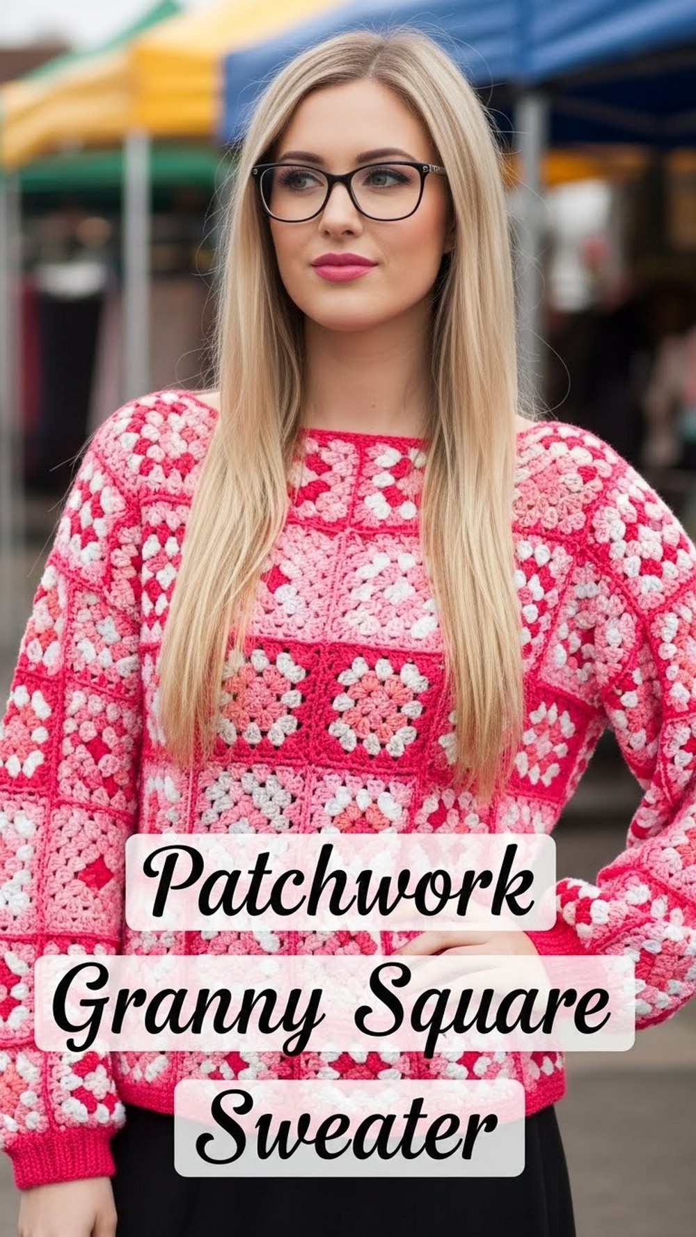 Patchwork Granny Square Sweater