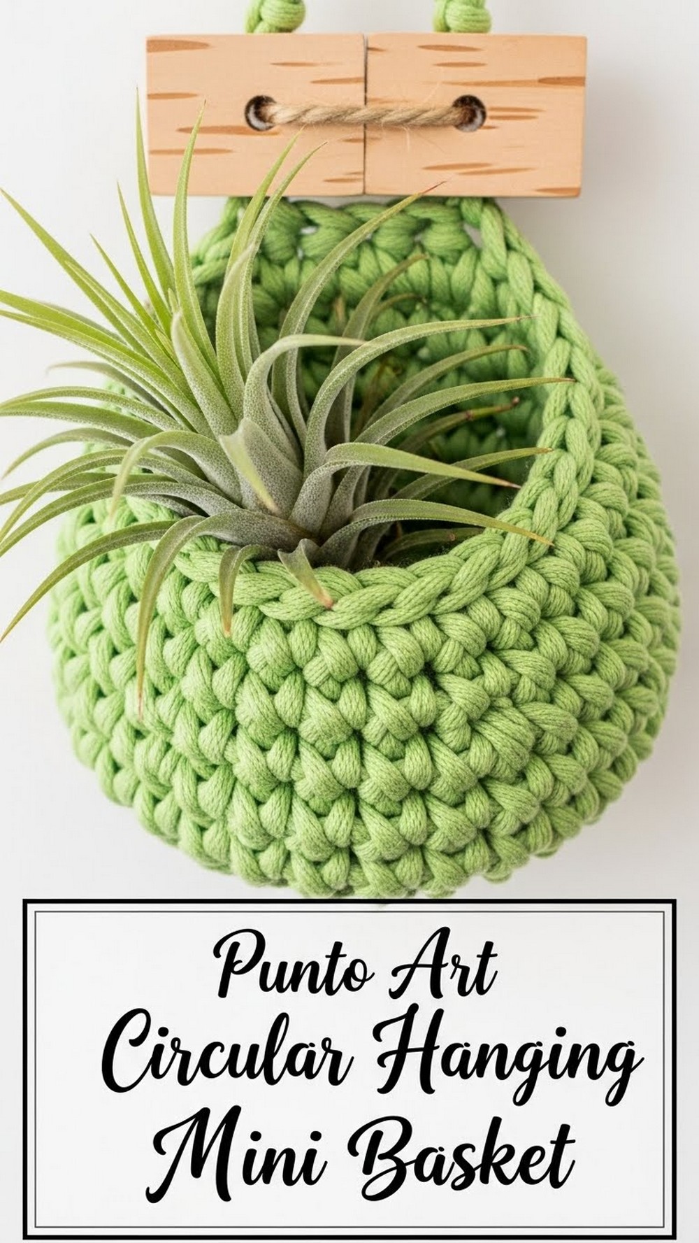 Punto Art Circular Hanging Pocket Mini Basket