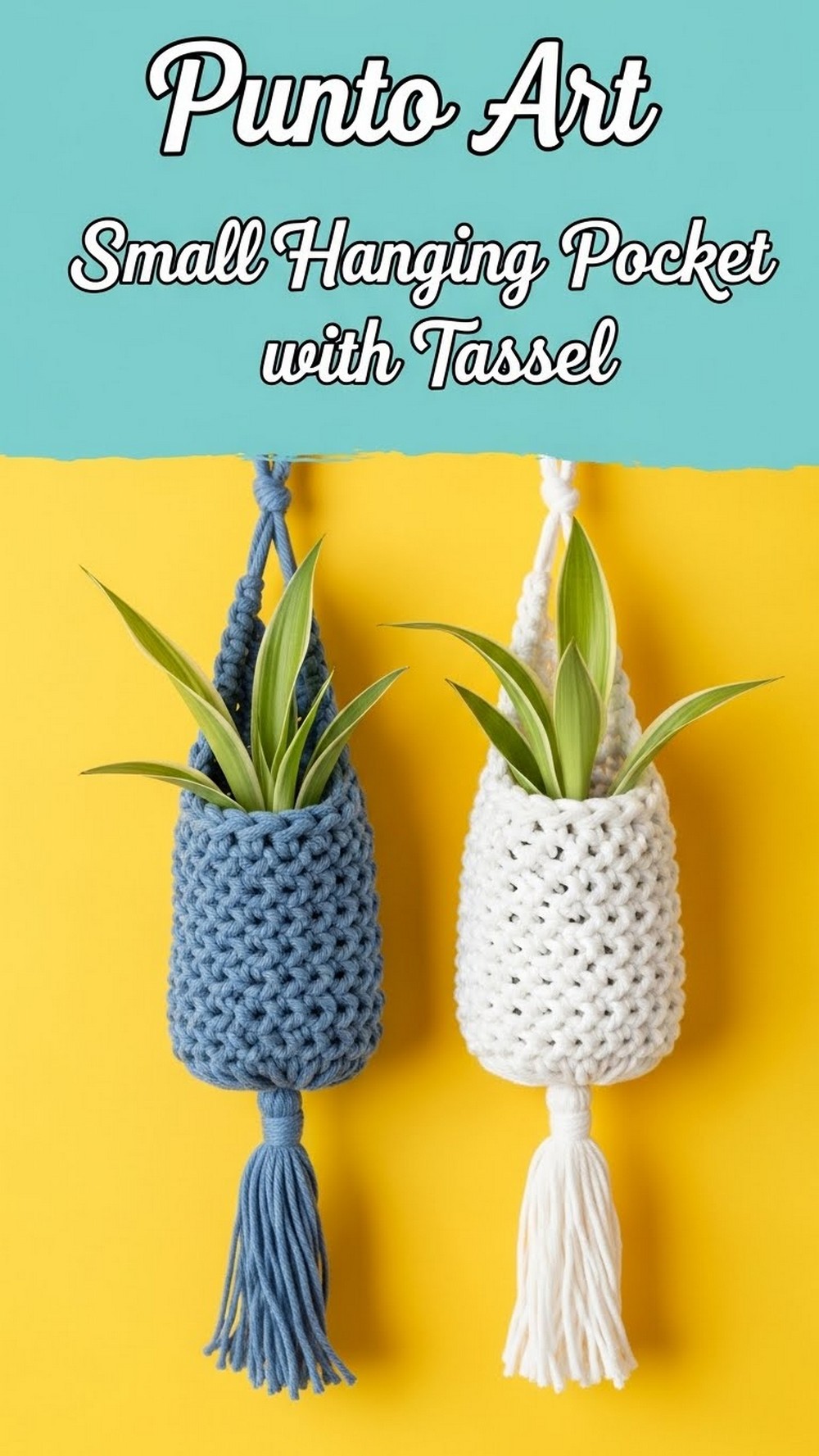 Punto Art Small Hanging Pocket with Tassel