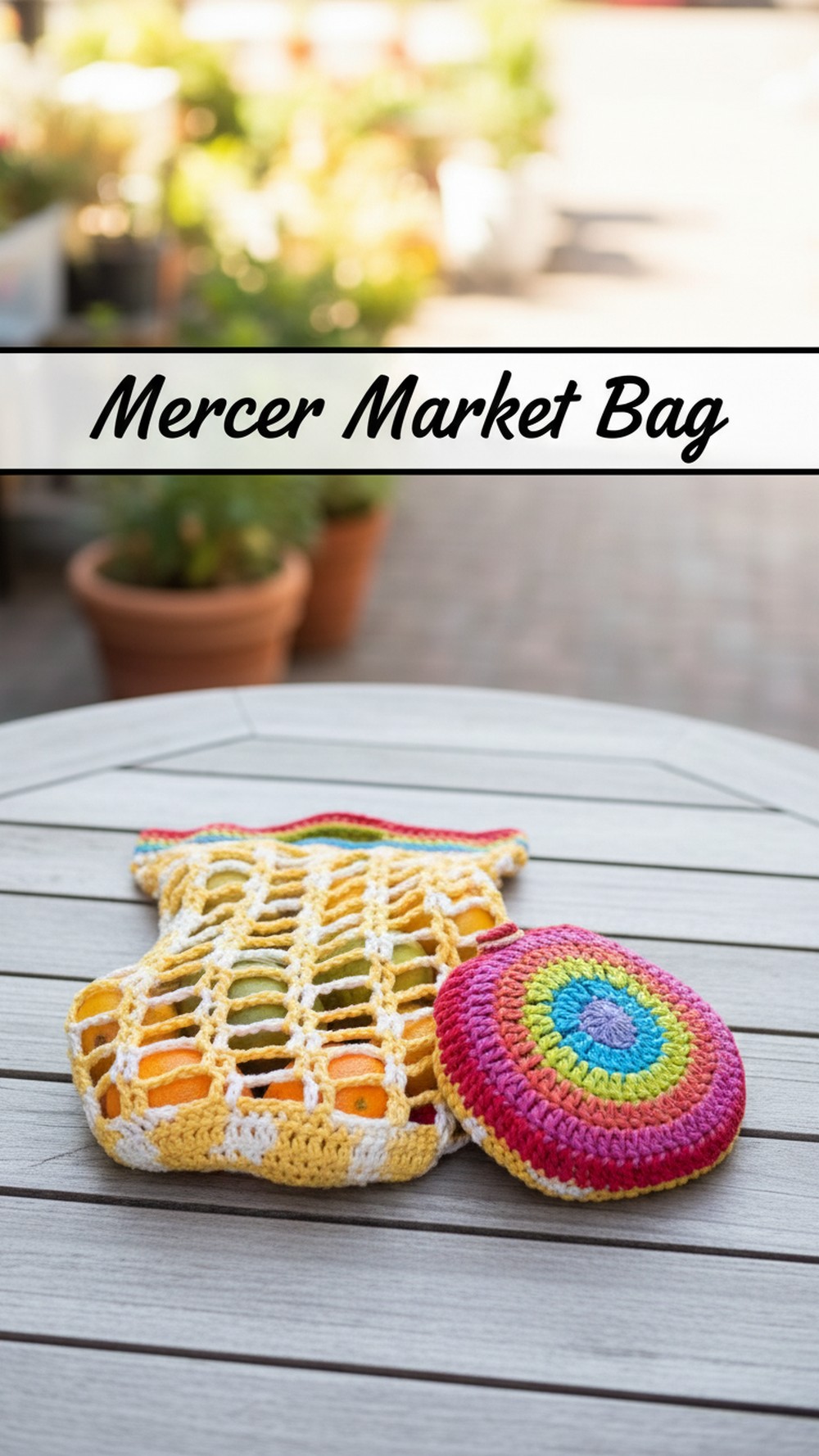 Rainbow Pocket Market Bag