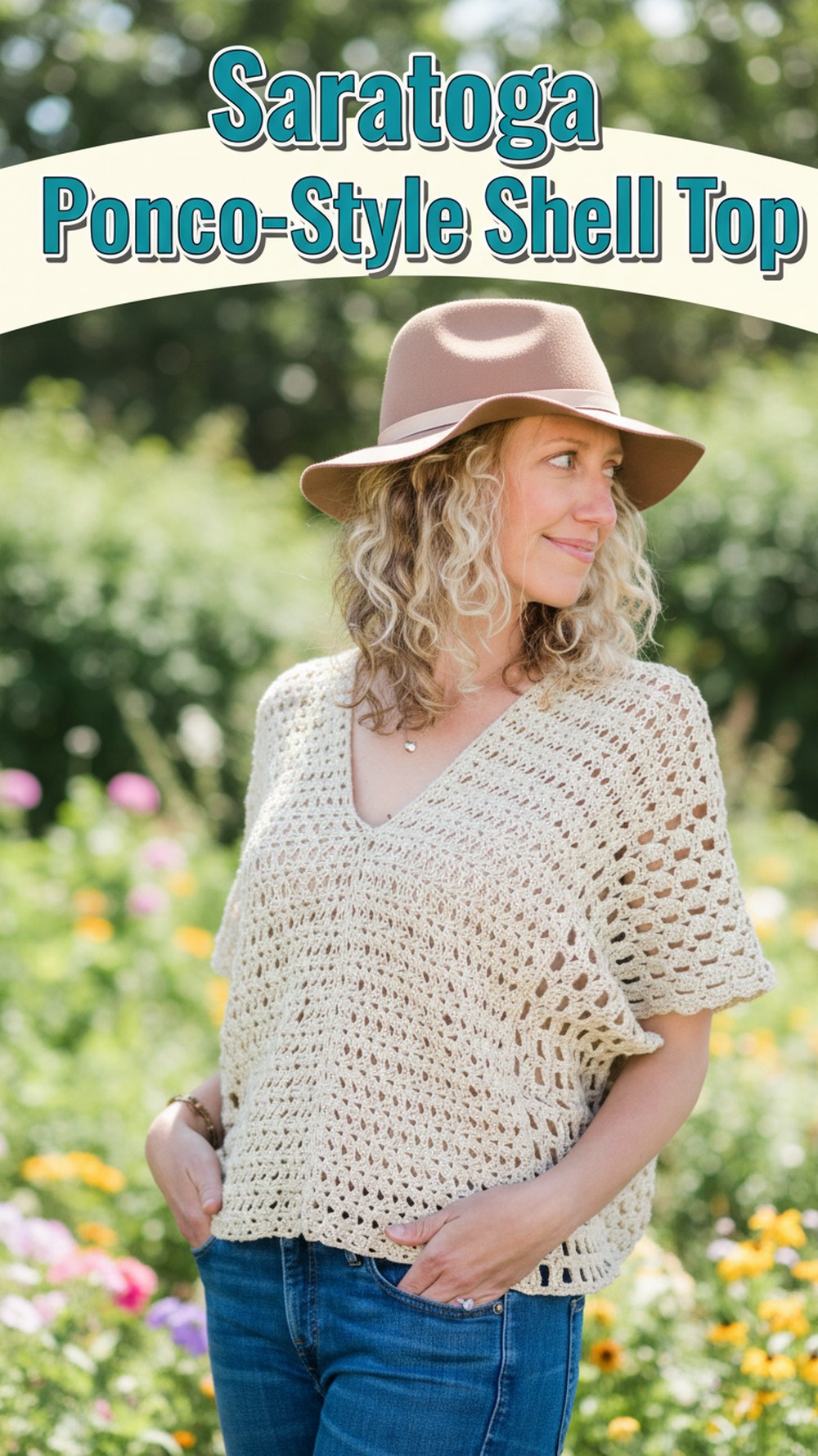 Saratoga Poncho-Style Shell Top