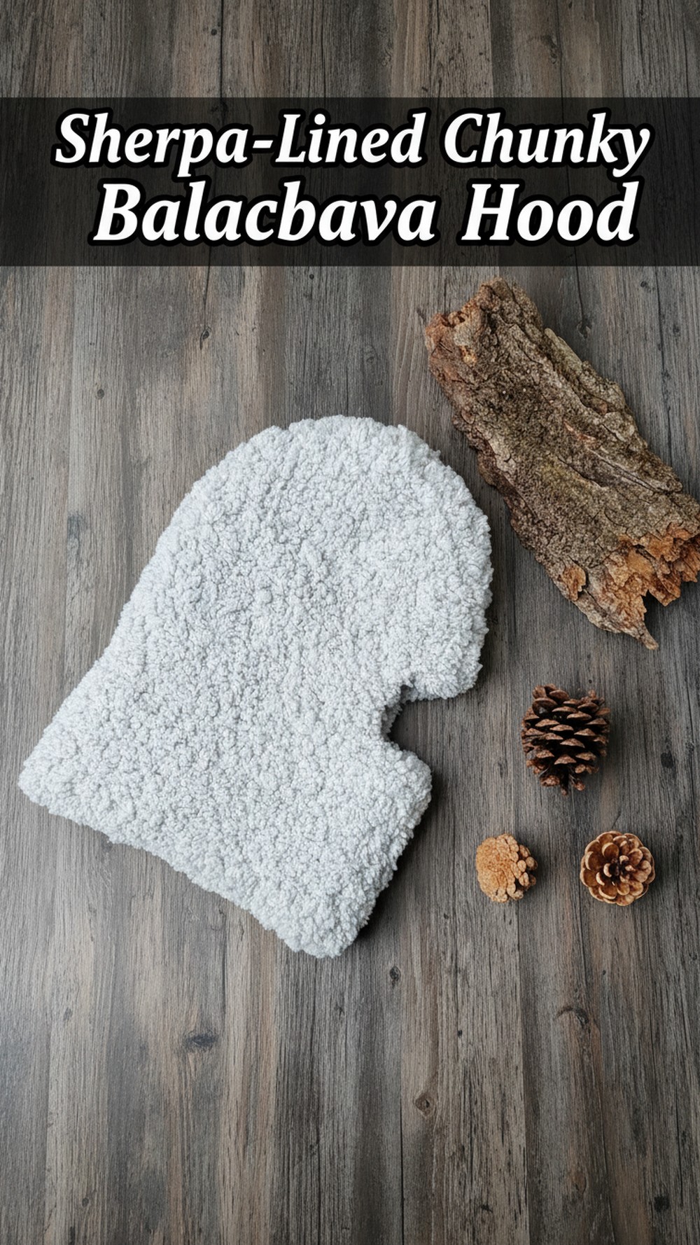 Sherpa-Lined Chunky Balaclava Hood