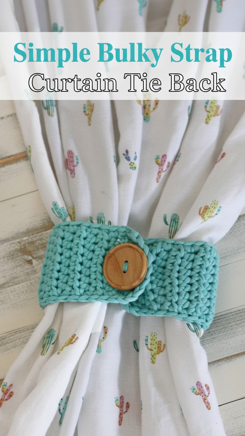Simple Bulky Strap Curtain Tie Back