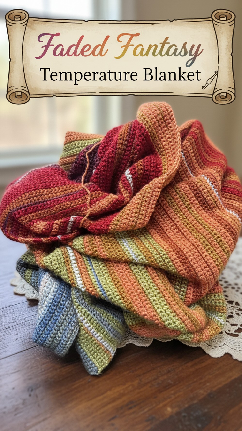 Simple Single-Crochet Temperature Blanket