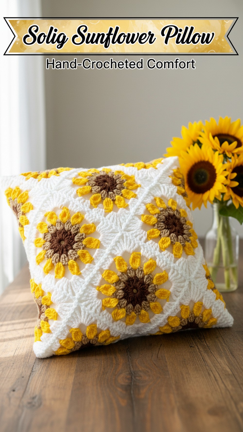 Solig Sunflower Pillow