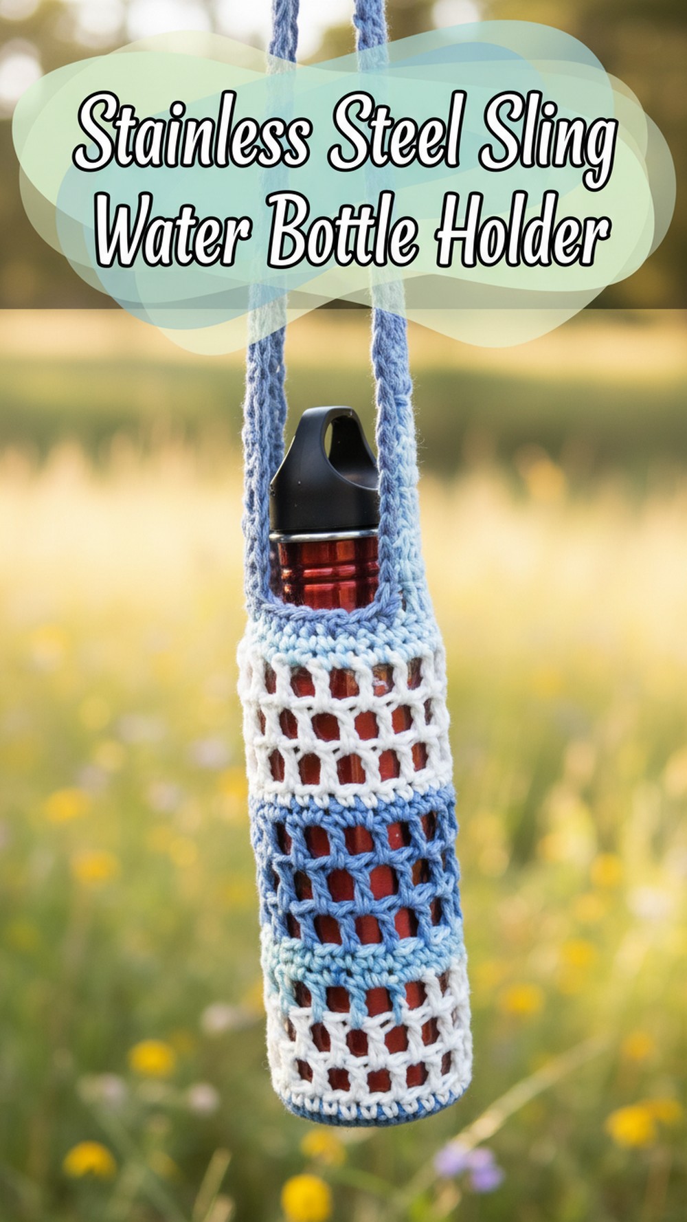 Stainless Steel Sling Water Bottle Holder