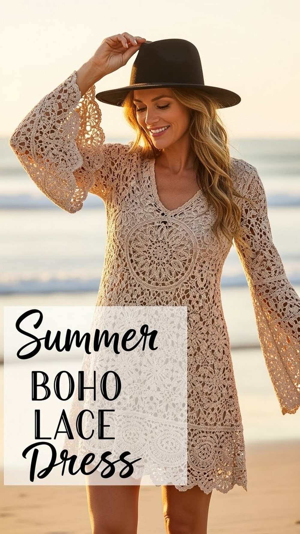 Summer Boho Lace Dress