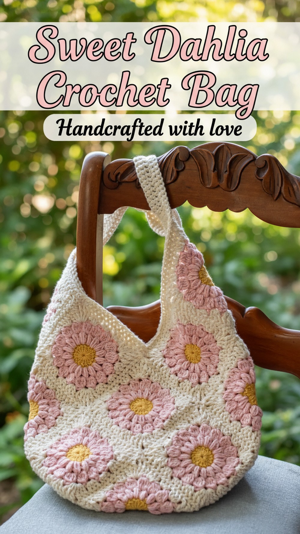 Sweet Dahlia Crochet Bag