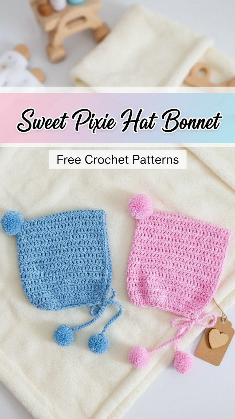 Sweet Pixie Hat Bonnet