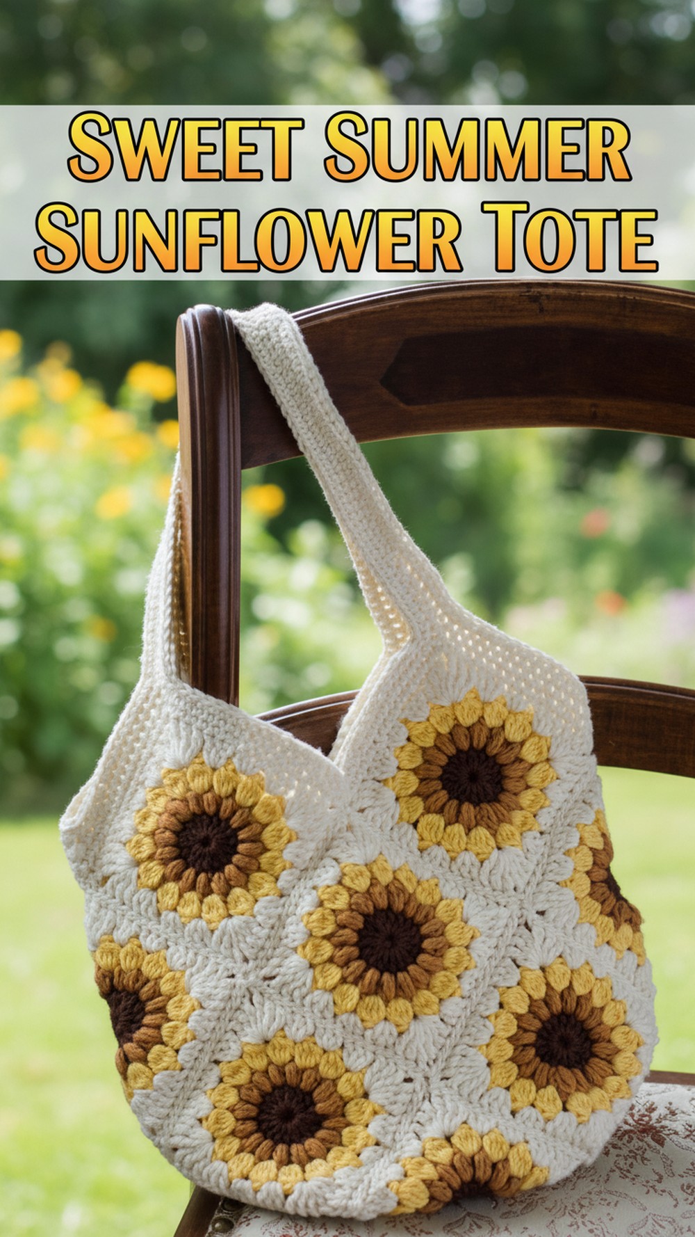 Sweet Summer Sunflower Tote