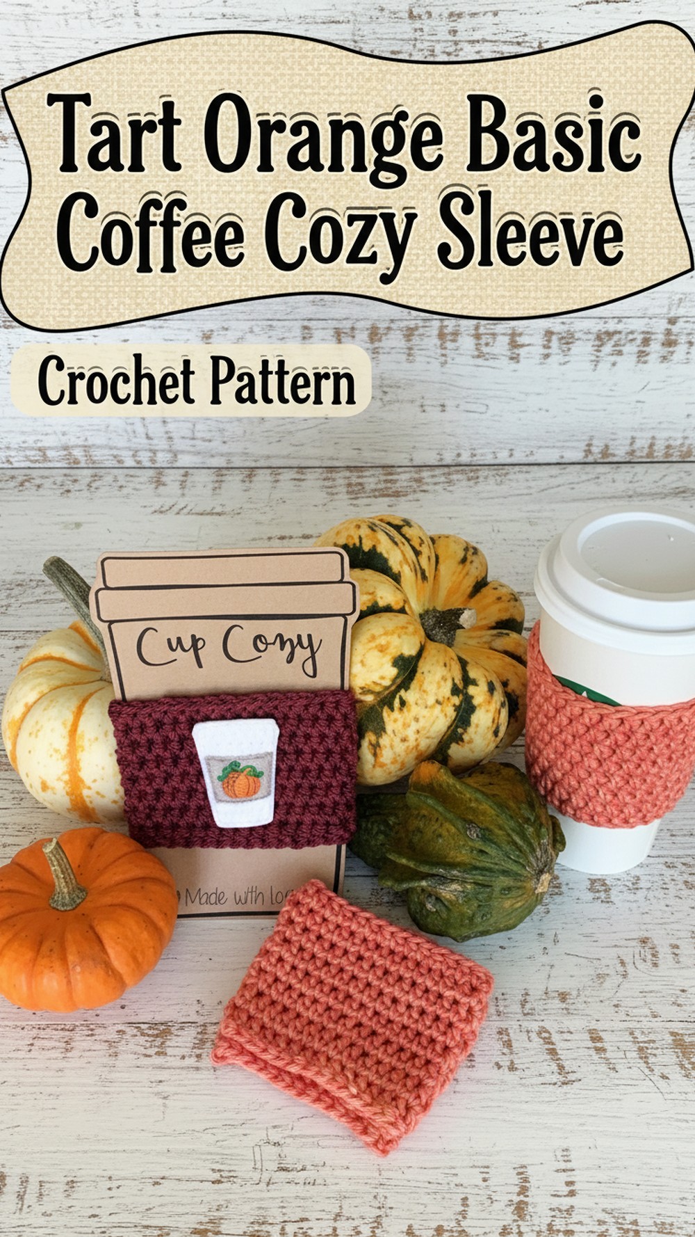 Tart Orange Basic Coffee Cozy Sleeve