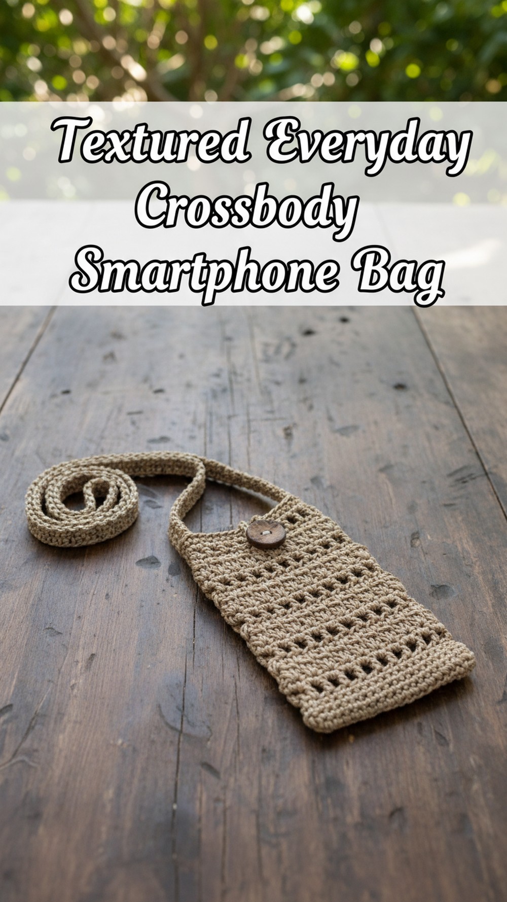 Textured Everyday Crossbody Smartphone Bag