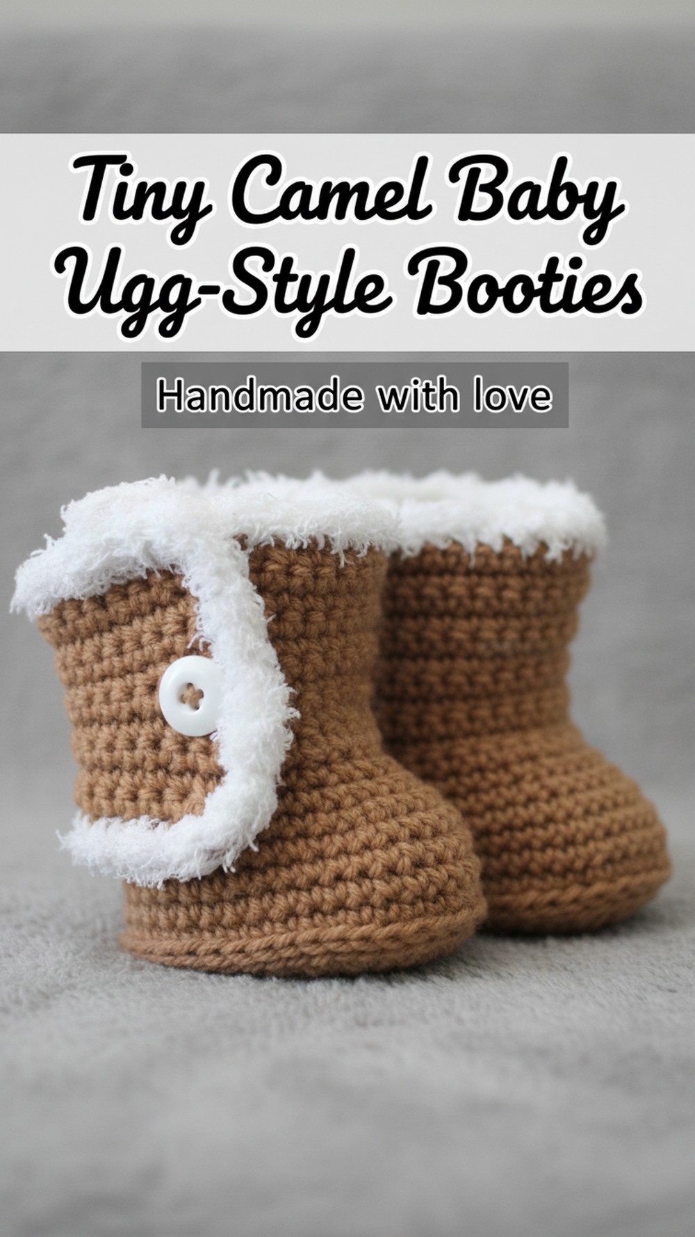 Tiny Camel Baby Ugg-Style Booties