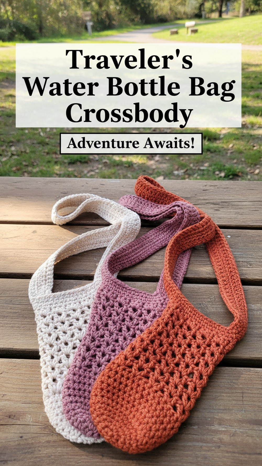 Traveler’s Water Bottle Bag Crossbody