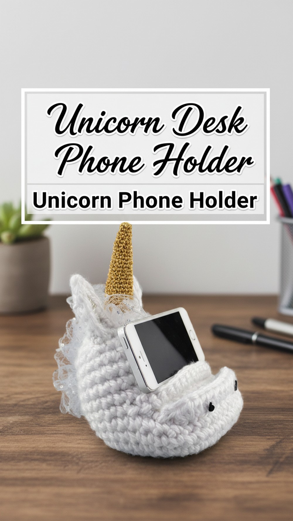 Unicorn Desk Phone Holder