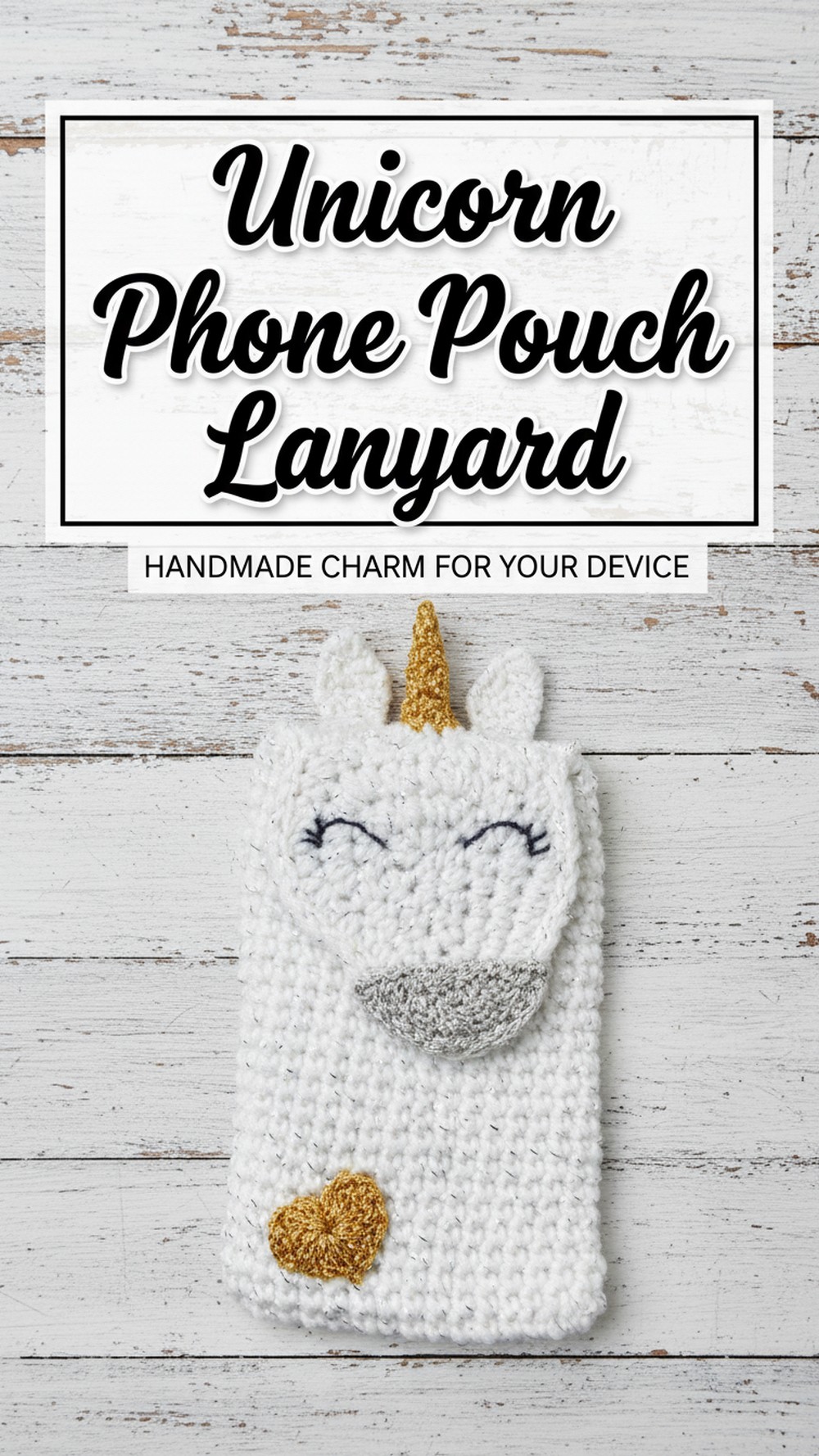 Unicorn Phone Neck Pouch Lanyard