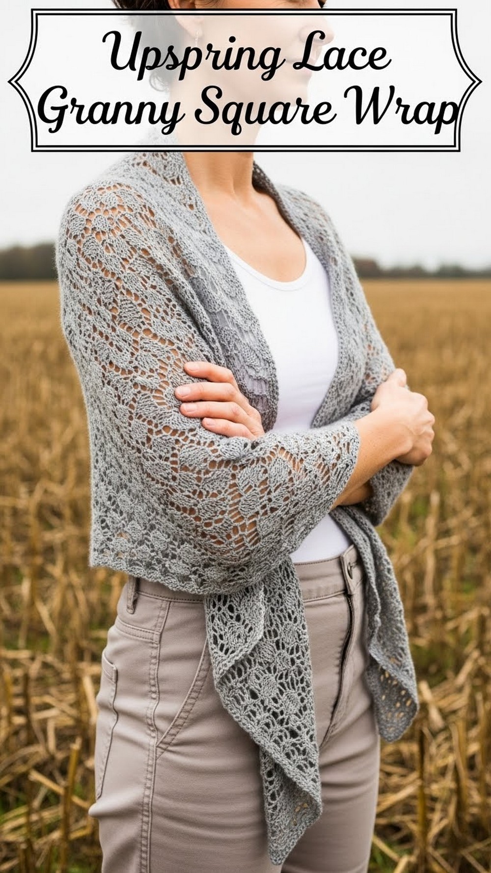 Upspring Lace Granny Square Wrap