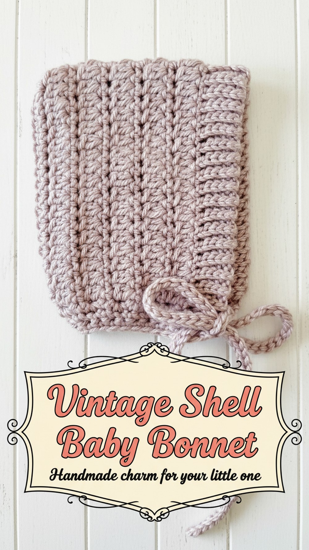 Vintage Shell Baby Bonnet