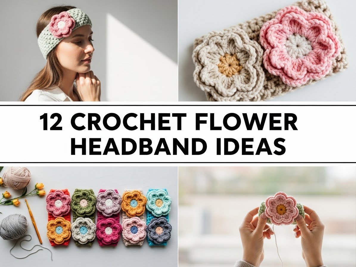 Crochet Flower Headband Ideas