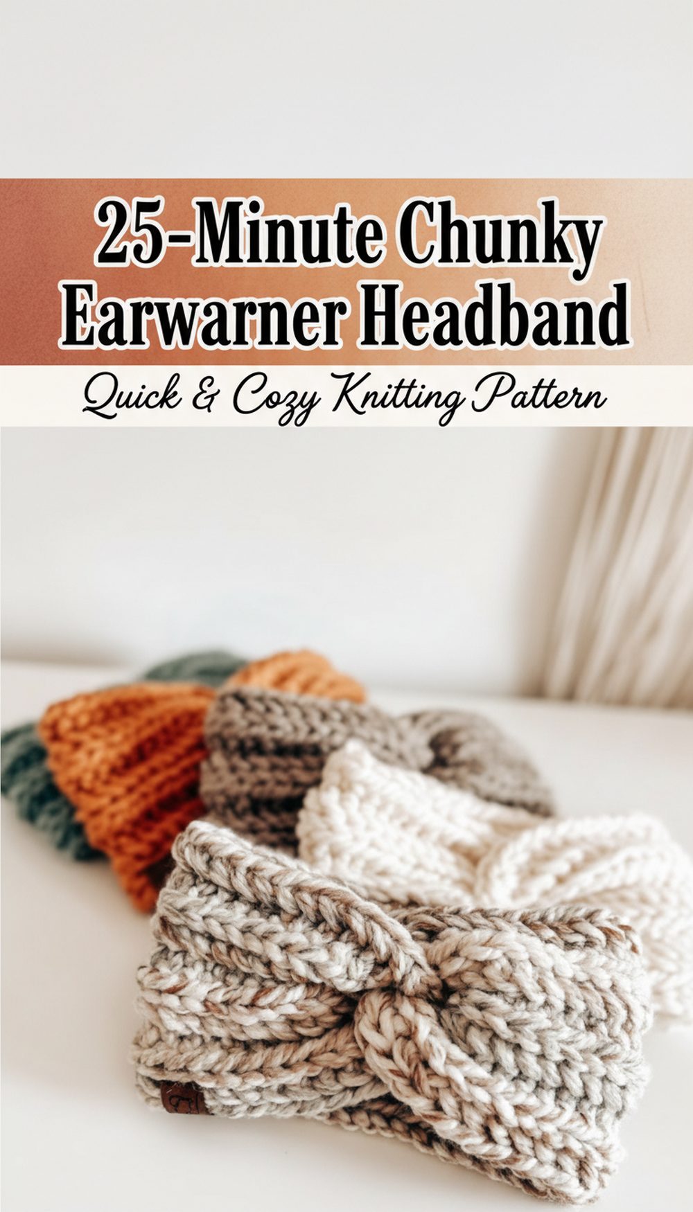 -Minute Chunky Earwarmer Headband