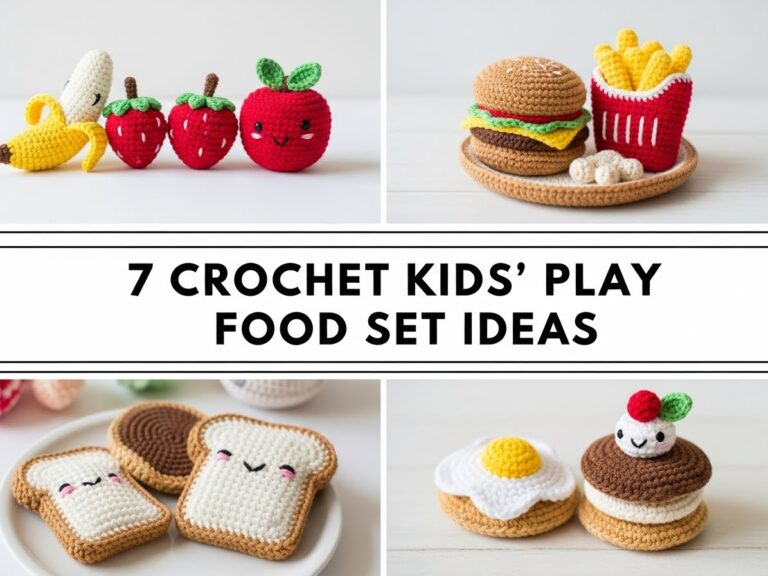 Crochet Kids’ Play Food Set Ideas