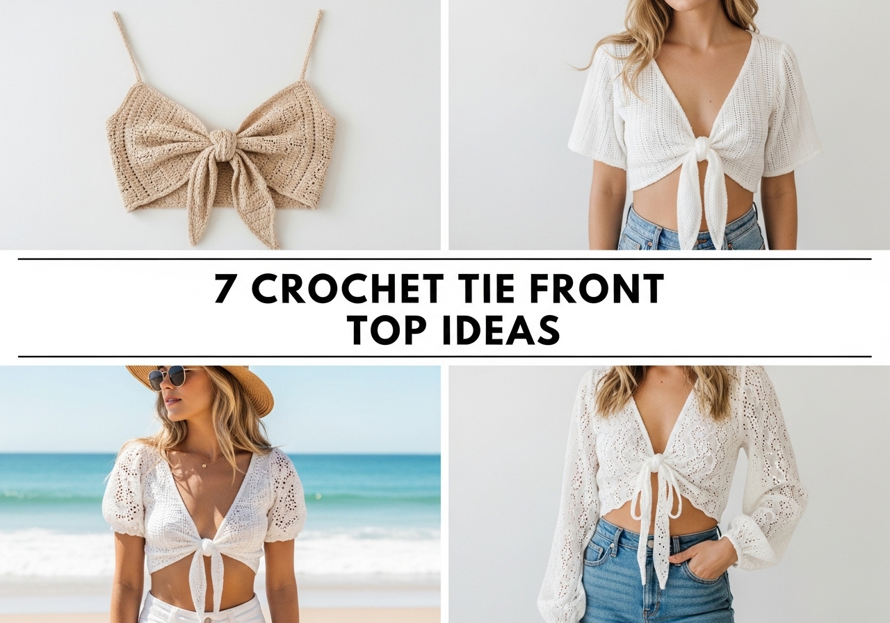 Crochet Tie Front Top Ideas