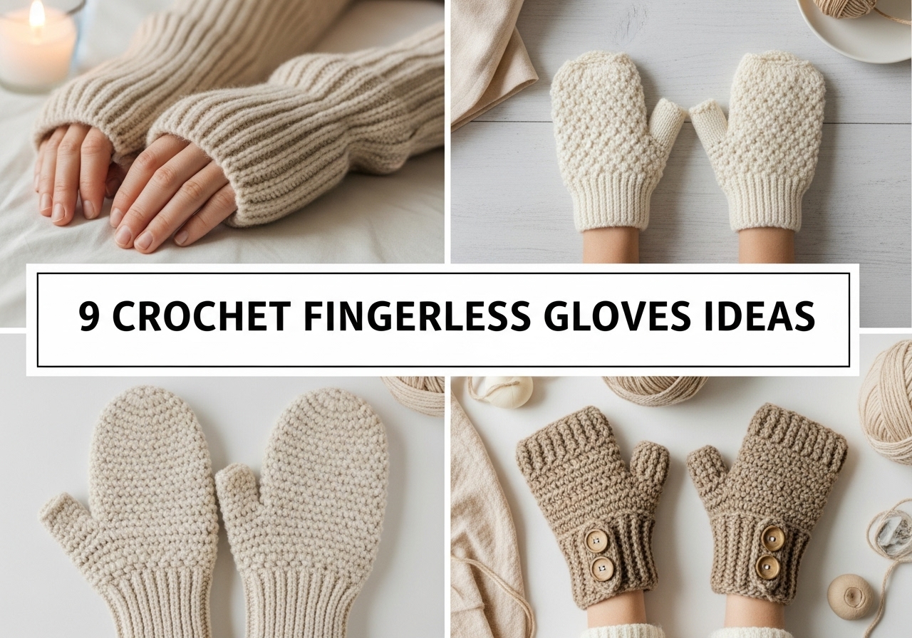 Crochet Fingerless Gloves Ideas