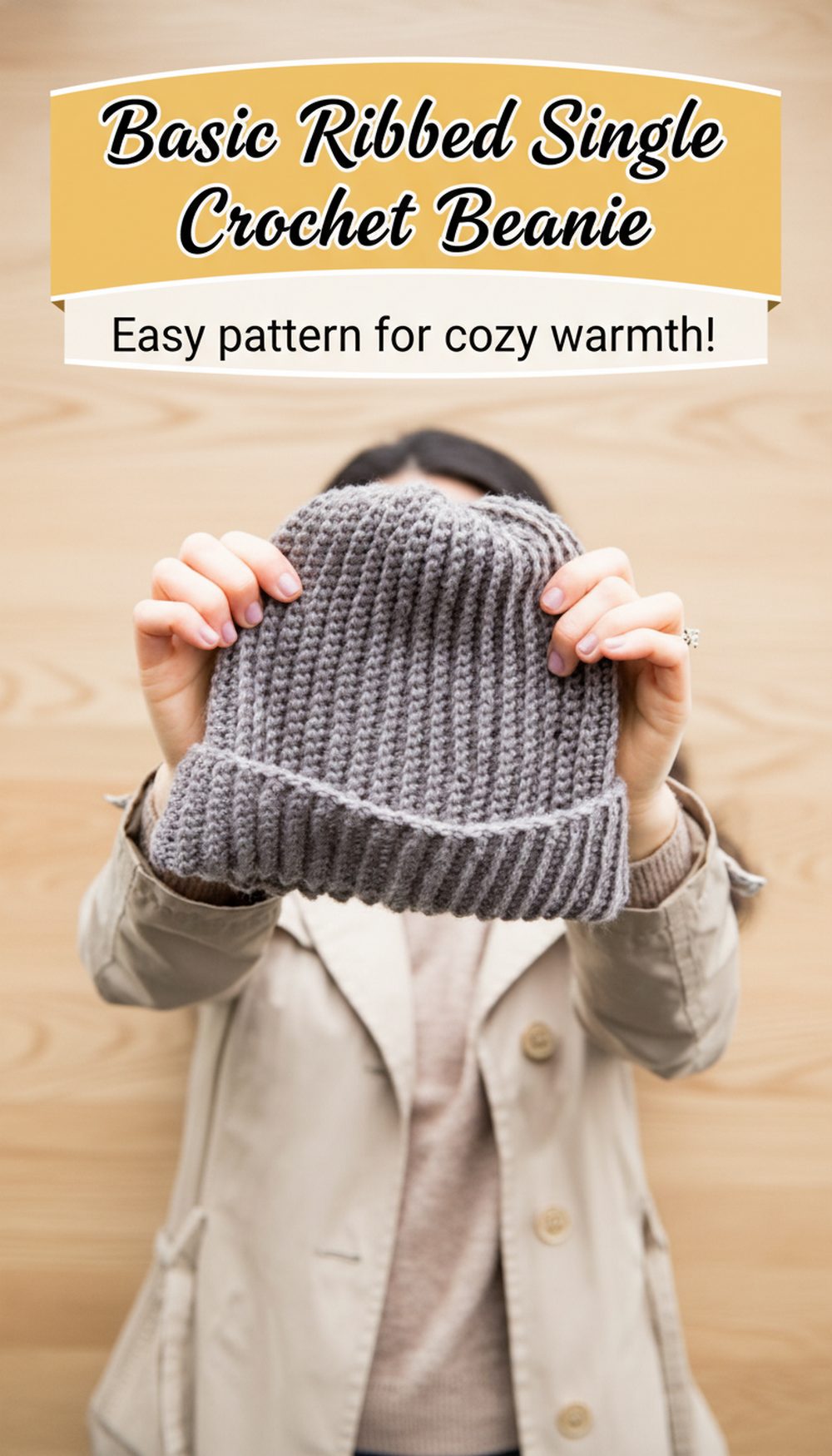 Basic Ribbed Single Crochet Beanie