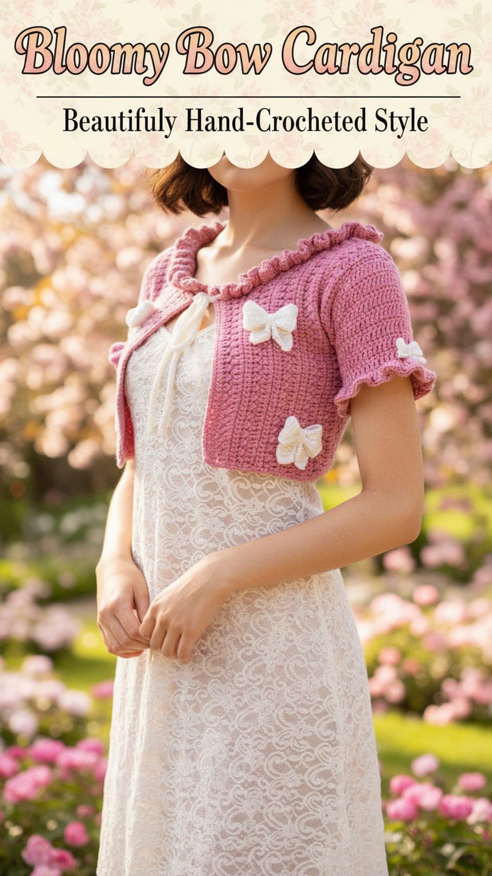 Bloomy Bow Cardigan