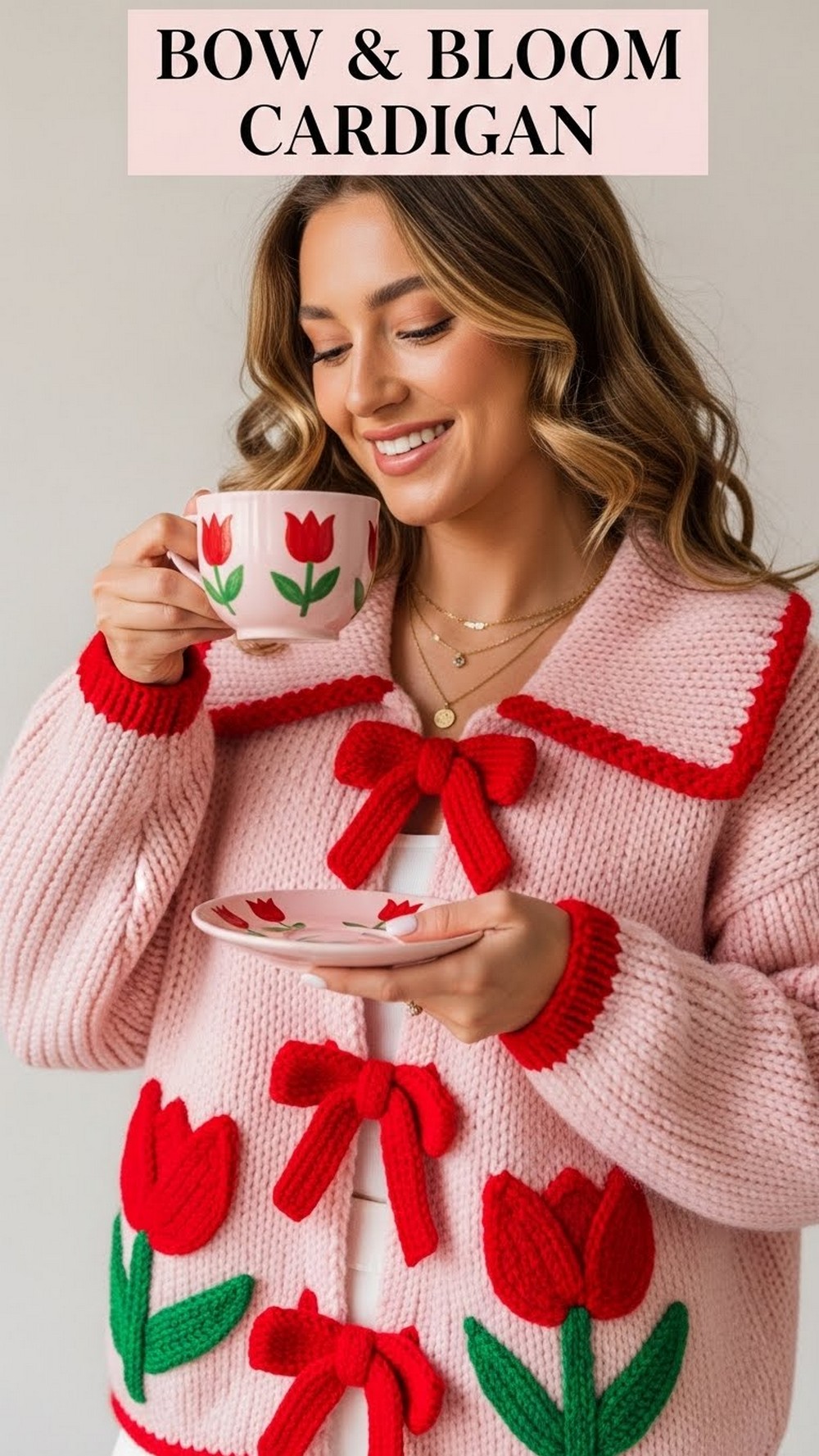 Bow & Bloom Cardigan