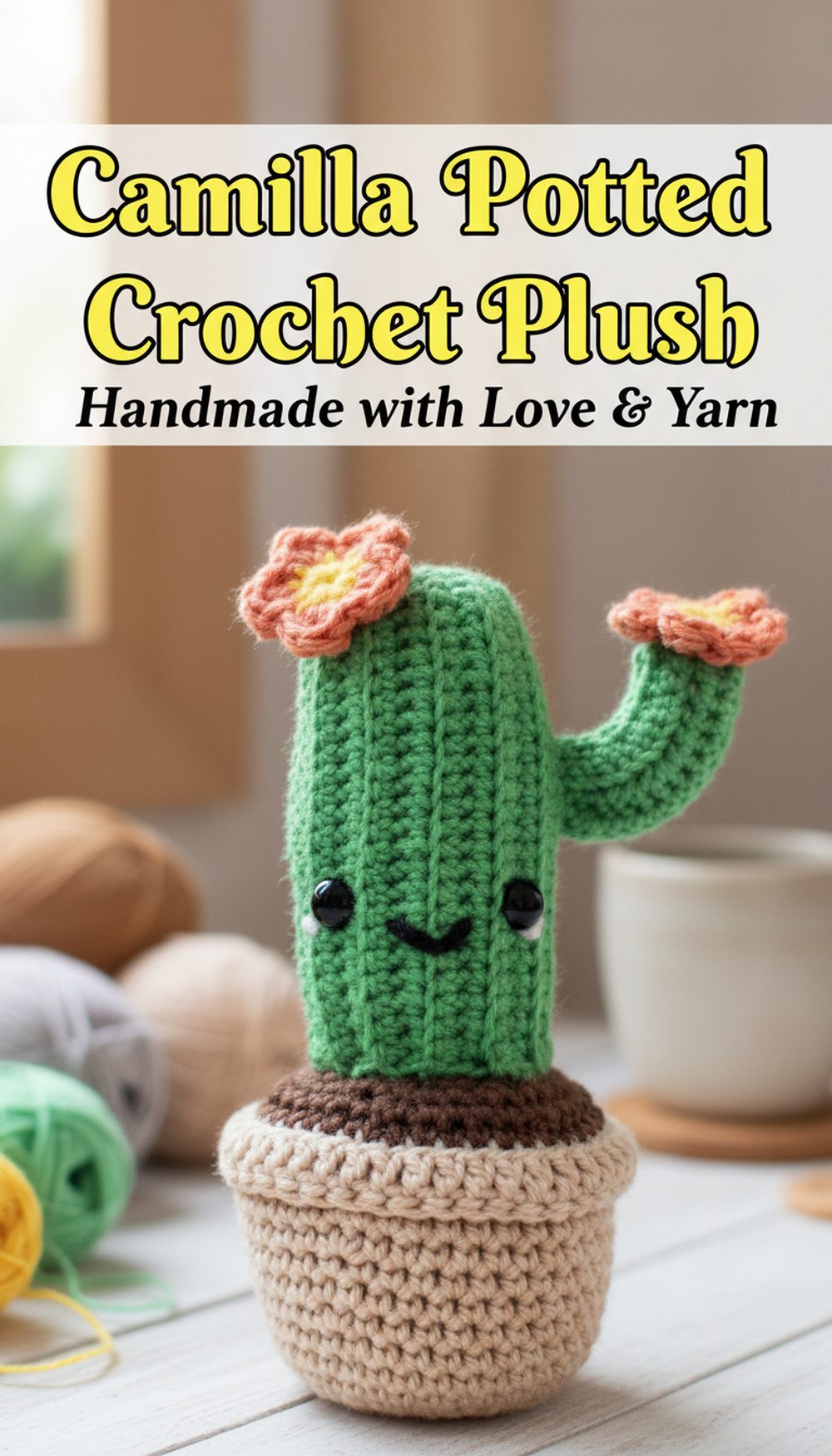 Camilla Potted Cactus Crochet Plush