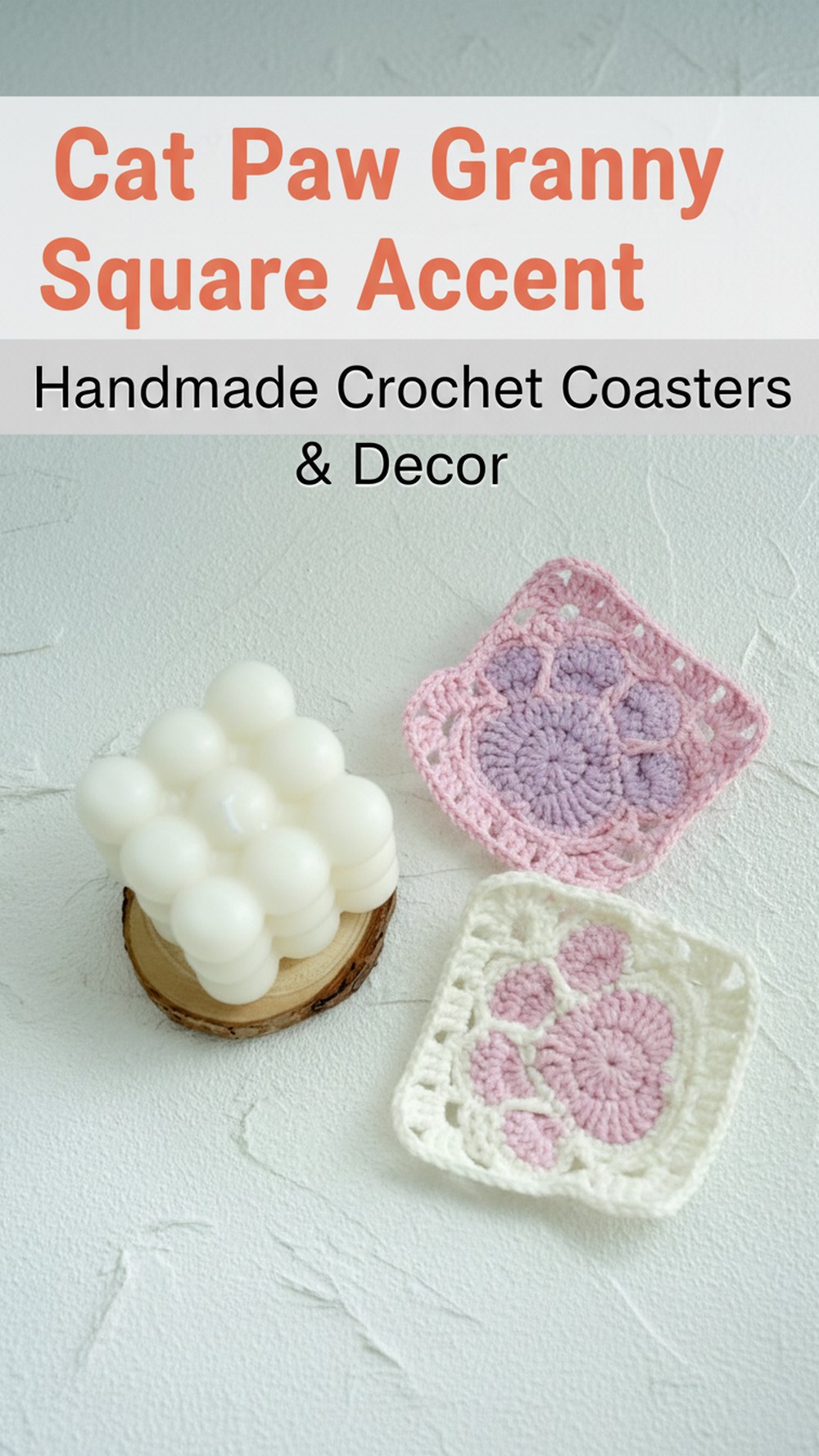 Cat Paw Granny Square Accent