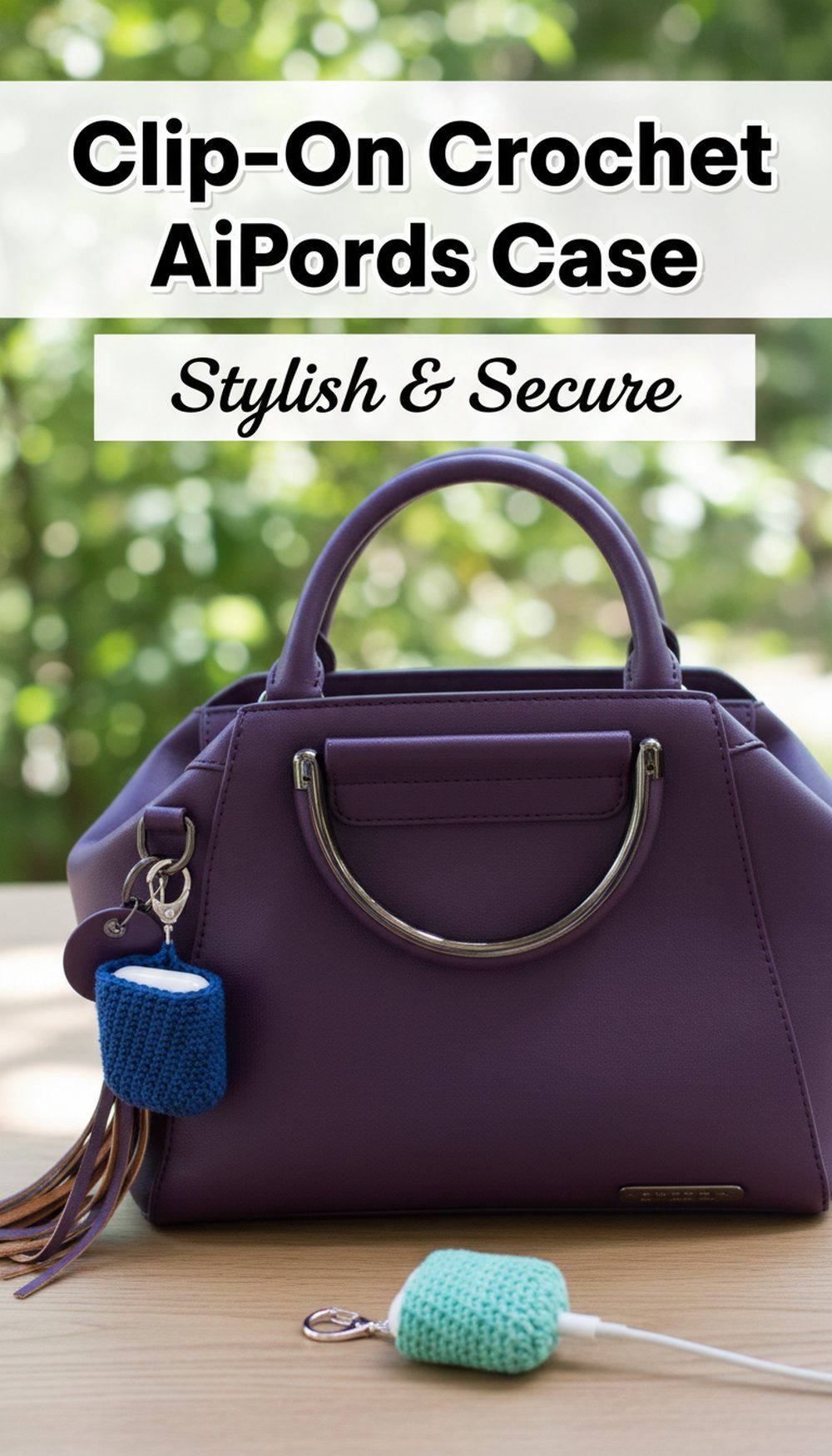 Clip-On Crochet AirPods Case