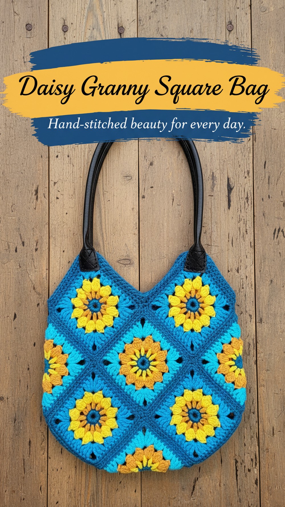 Daisy Granny Square Bag