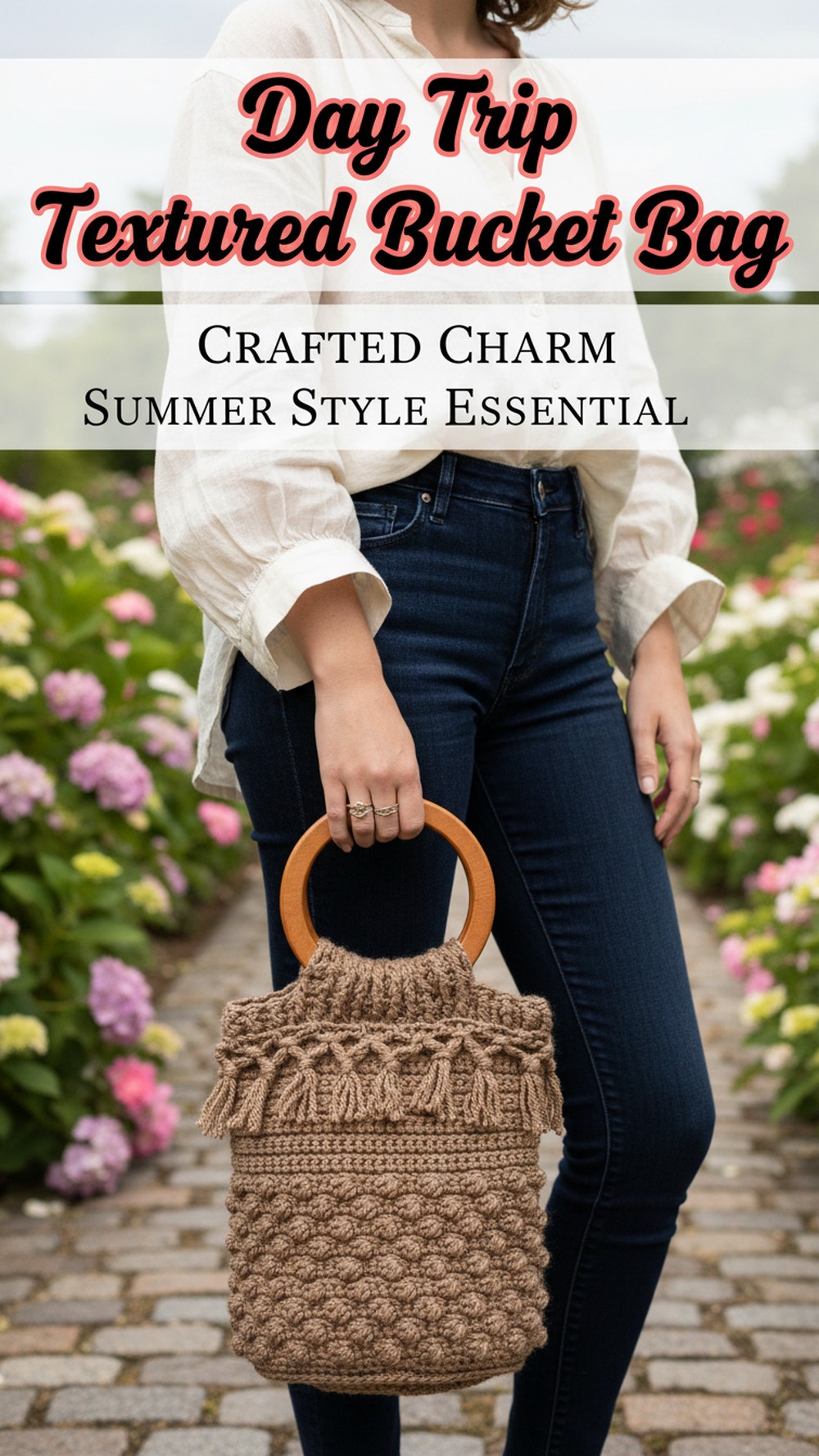 Day Trip Textured Bucket Bag