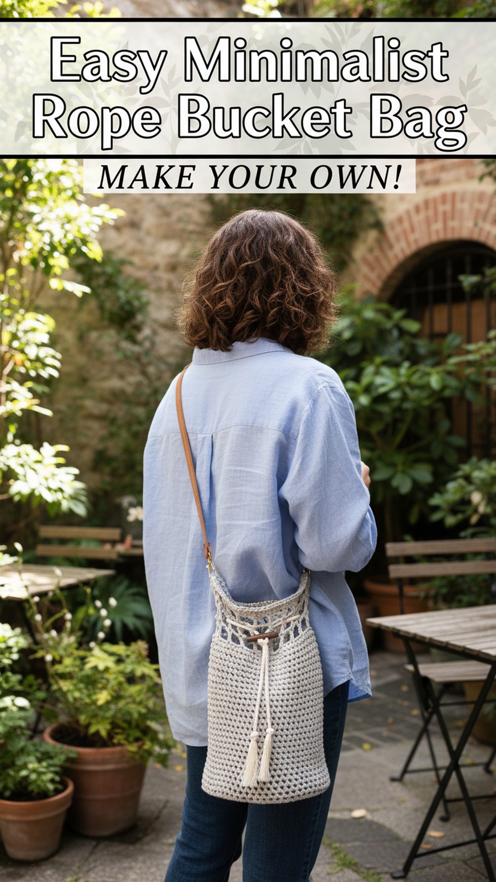 Easy Minimalist Rope Bucket Bag