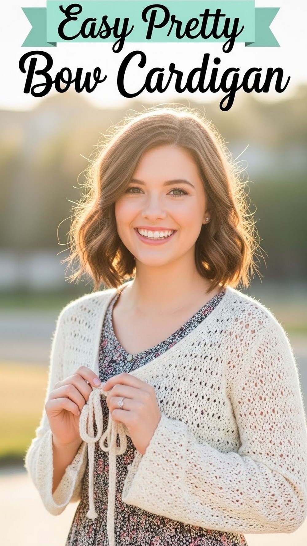 Easy Pretty Bow Cardigan