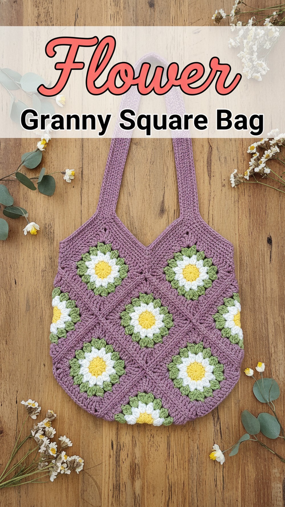 Flower Granny Square Bag