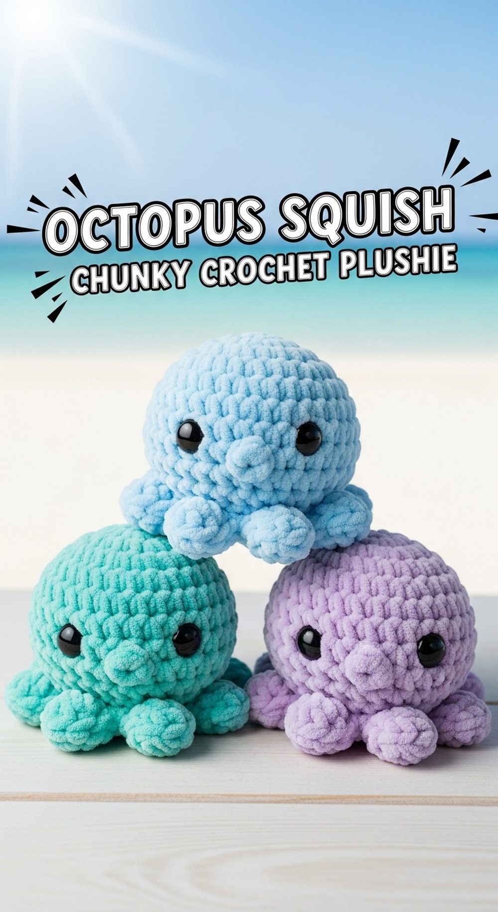 Octopus Squish Chunky Crochet Plushie