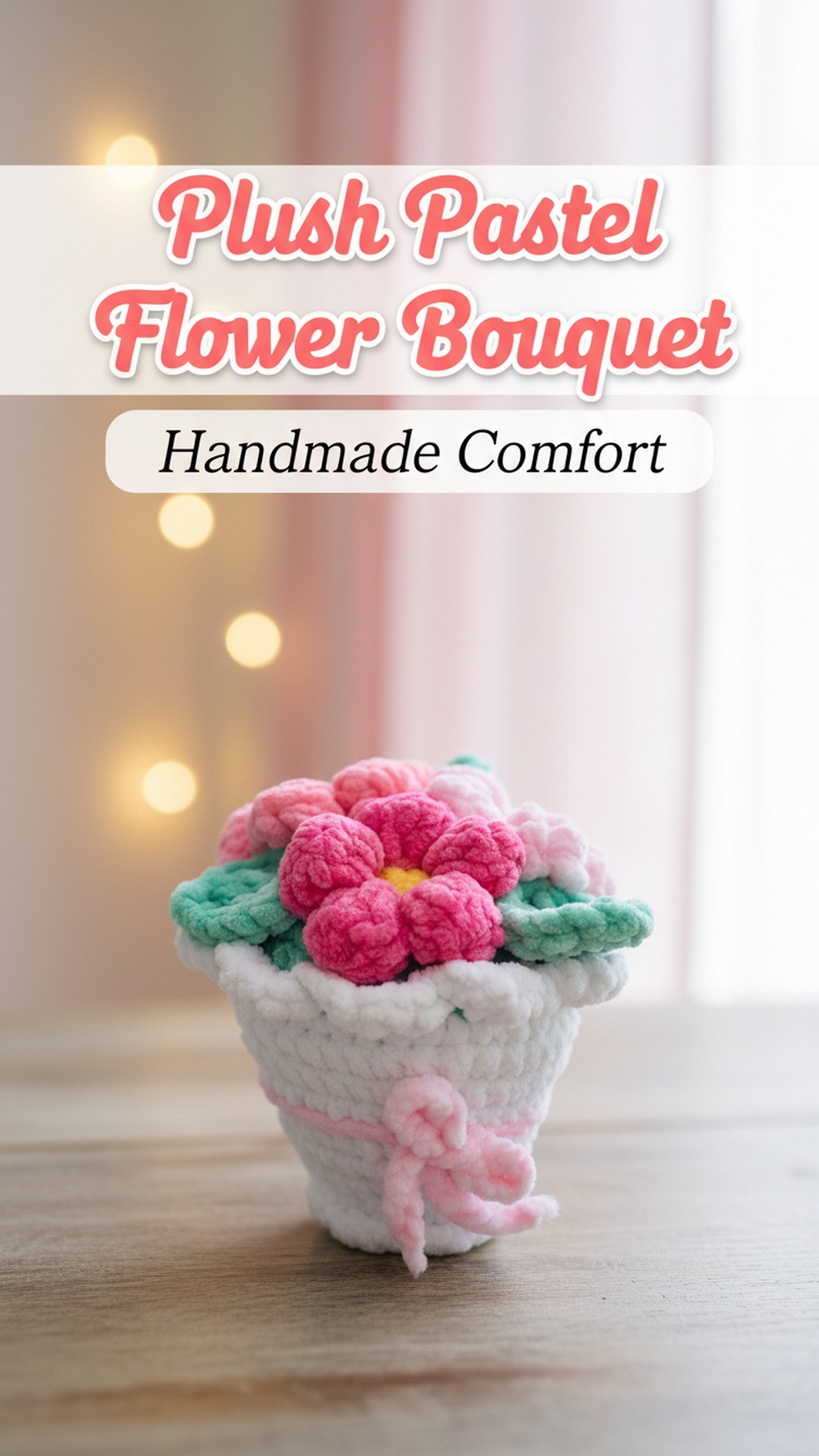 Plush Pastel Flower Bouquet