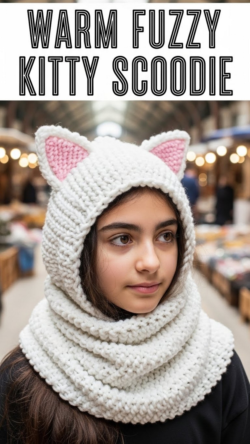 Warm Fuzzy Kitty Scoodie