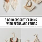 Boho Crochet Earring Ideas With Beads And Fringe
