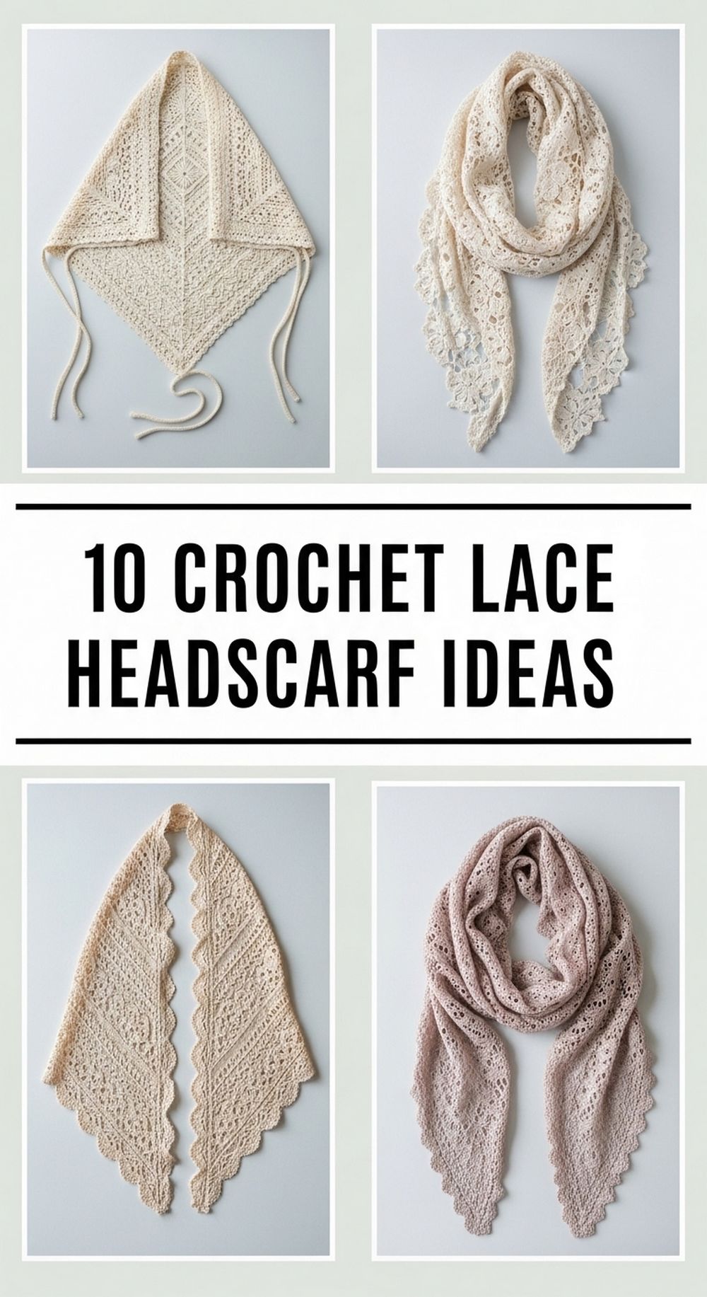 Crochet Lace Headscarf Ideas
