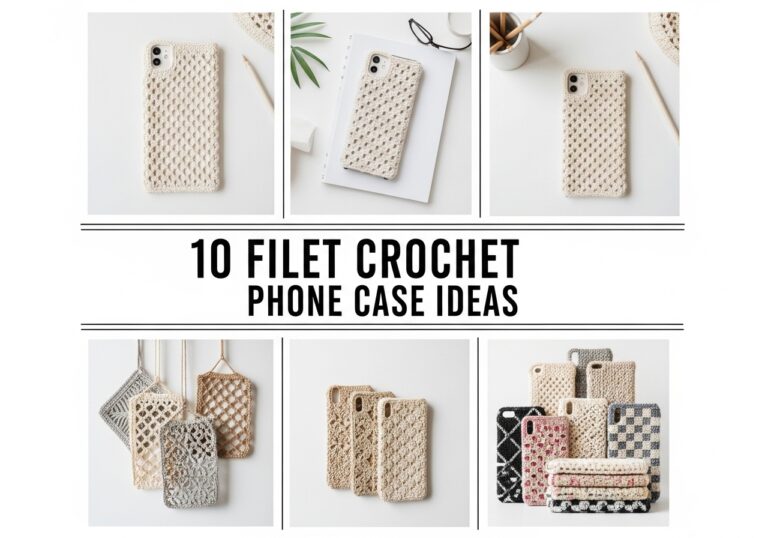 Filet Crochet Phone Case Ideas