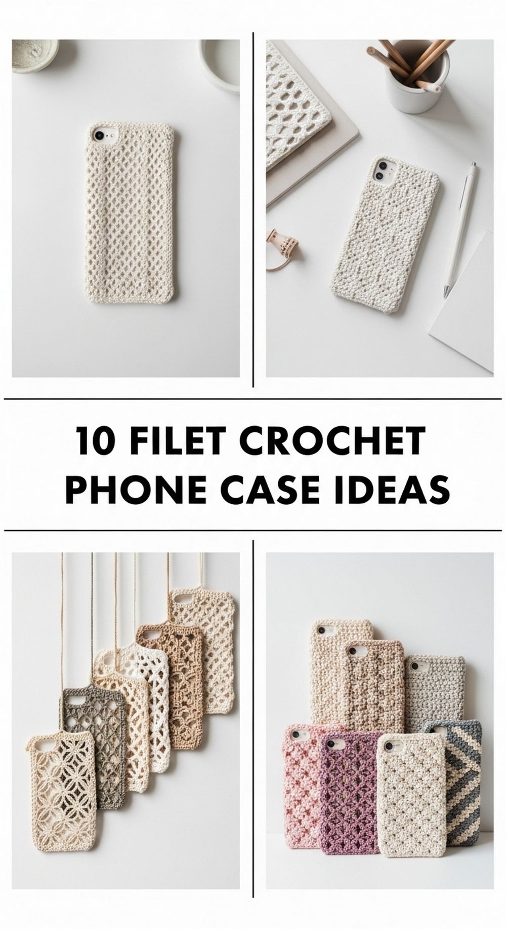Filet Crochet Phone Case Ideas