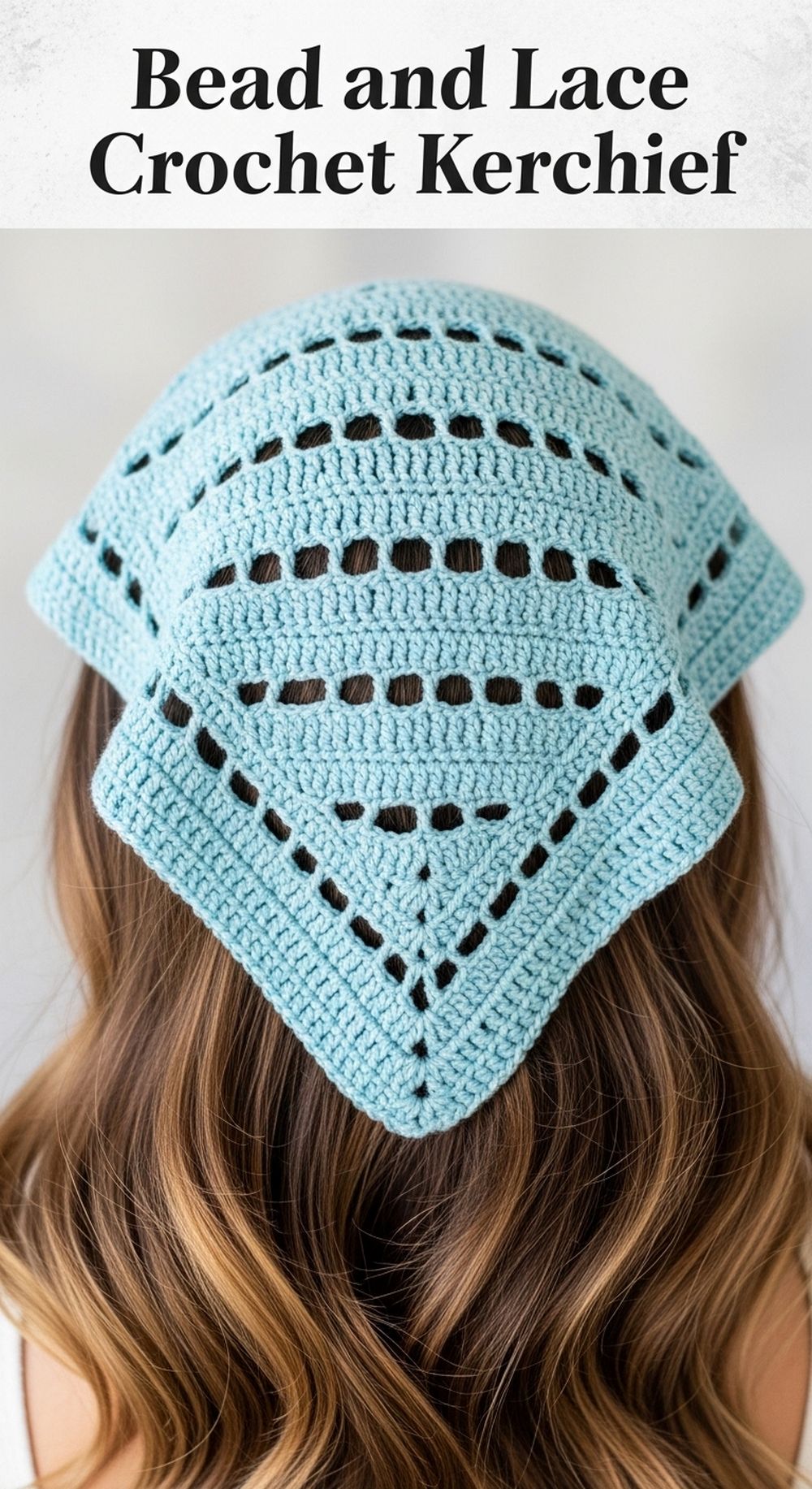 Bead and Lace Crochet Kerchief