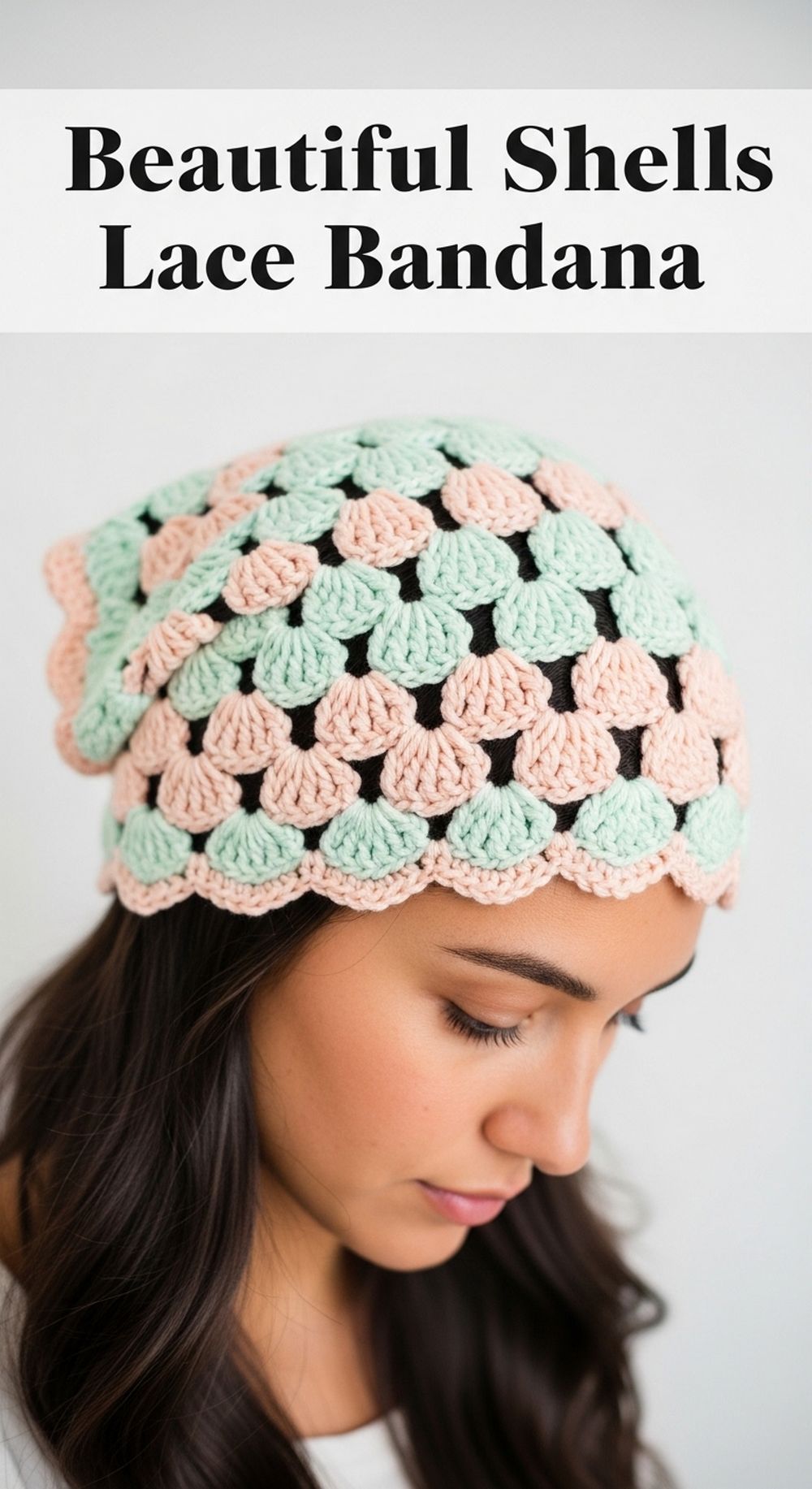 Beautiful Shells Lace Bandana