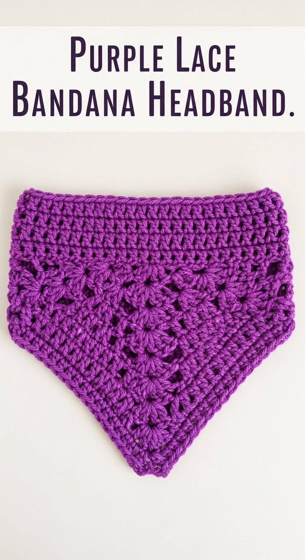Purple Lace Bandana Headband